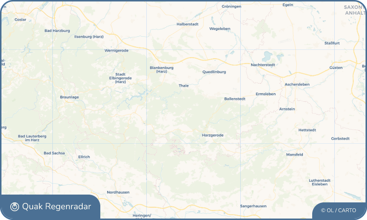 Quak Regenradar-Widget Friedrichsbrunn