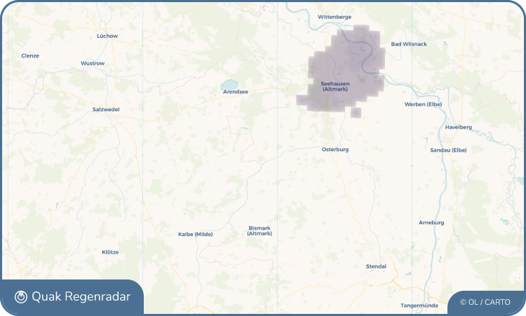 Quak Regenradar-Widget Gladigau
