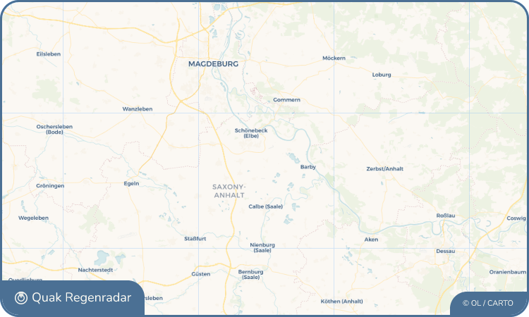 Quak Regenradar-Widget Gnadau