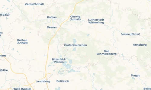 Regenradar Vorschaubild - Aktuelle Niederschläge in Gräfenhainichen und Umgebung