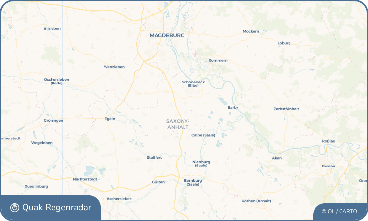 Quak Regenradar-Widget Großmühlingen