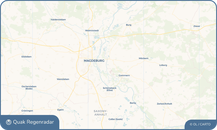 Regenradar-Widget für Gübs