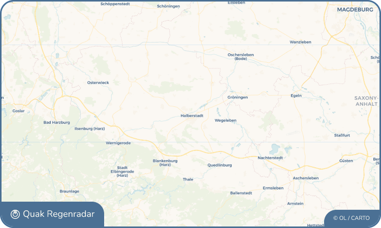 Quak Regenradar-Widget Halberstadt