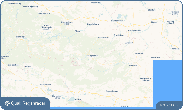 Quak Regenradar-Widget Harzgerode