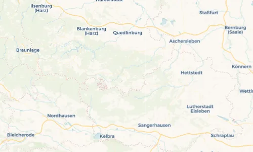 Regenradar Vorschaubild - Aktuelle Niederschläge in Harzgerode und Umgebung