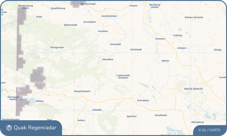 Quak Regenradar-Widget Helbra