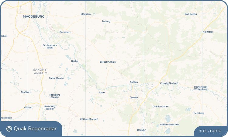 Quak Regenradar-Widget Jütrichau