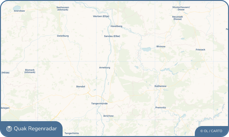 Quak Regenradar-Widget Klietz