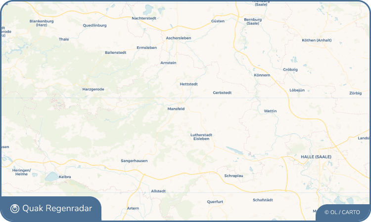 Quak Regenradar-Widget Klostermansfeld