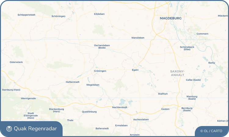Quak Regenradar-Widget Kroppenstedt