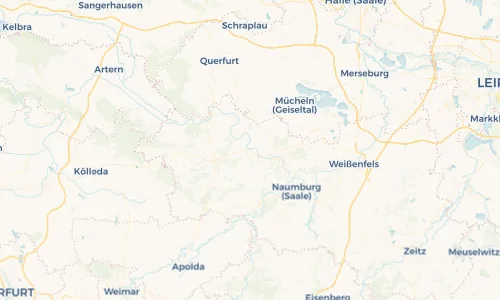 Regenradar Vorschaubild - Aktuelle Niederschläge in Laucha an der Unstrut und Umgebung