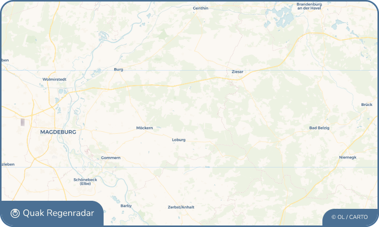 Quak Regenradar-Widget Lübars