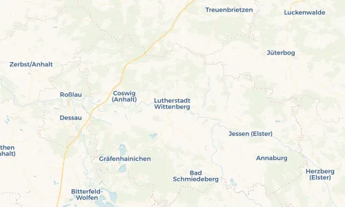 Regenradar Vorschaubild - Aktuelle Niederschläge in Lutherstadt Wittenberg und Umgebung
