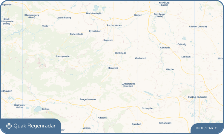 Quak Regenradar-Widget Mansfeld