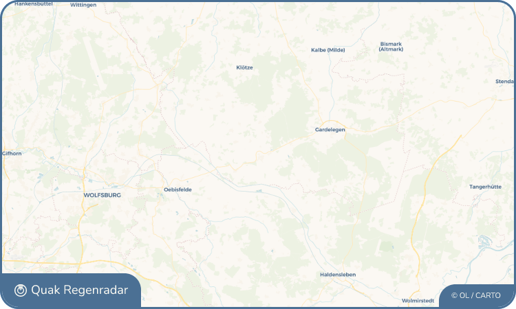 Regenradar-Widget für Mieste