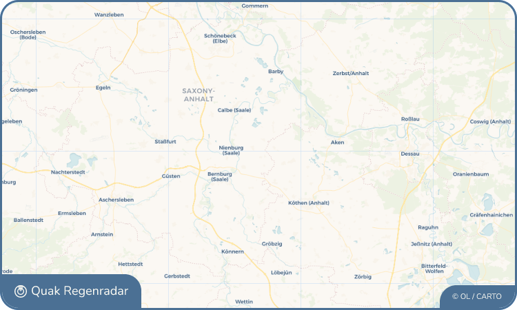 Quak Regenradar-Widget Pobzig