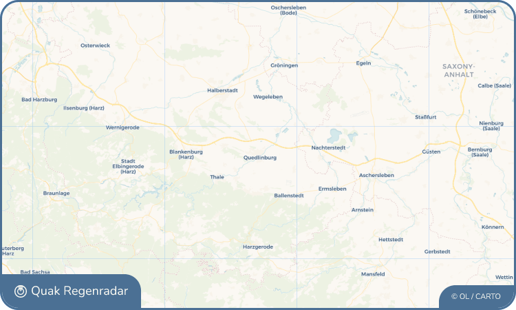 Quak Regenradar-Widget Quedlinburg