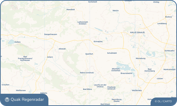 Quak Regenradar-Widget Querfurt