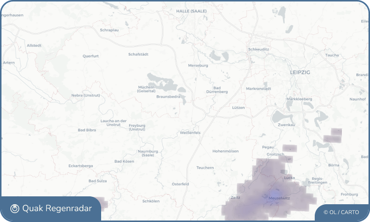 Regenradar-Widget für Reichardtswerben