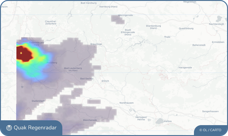 Regenradar-Widget für Rothesütte
