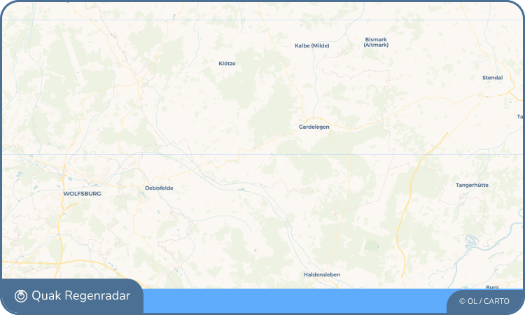 Quak Regenradar-Widget Sachau