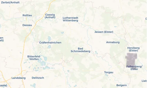 Regenradar Vorschaubild - Aktuelle Niederschläge in Sackwitz und Umgebung