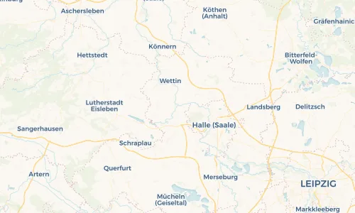Regenradar Vorschaubild - Aktuelle Niederschläge in Salzmünde und Umgebung