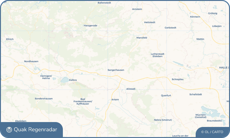 Quak Regenradar-Widget Sangerhausen