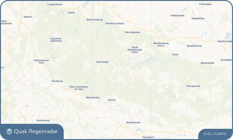 Quak Regenradar-Widget Sorge