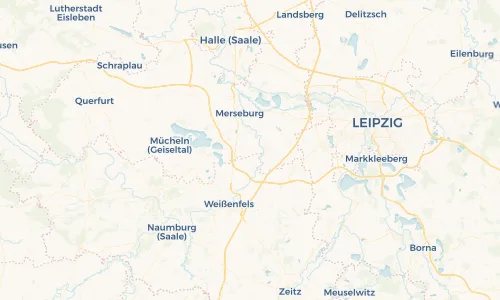 Regenradar Vorschaubild - Aktuelle Niederschläge in Spergau und Umgebung