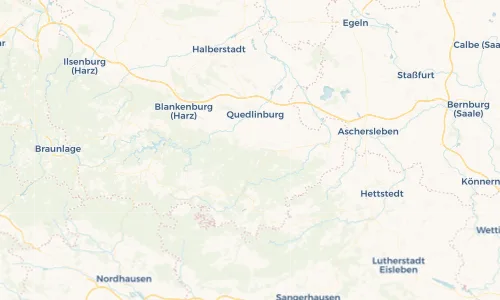 Regenradar Vorschaubild - Aktuelle Niederschläge in Stadt Gernrode und Umgebung