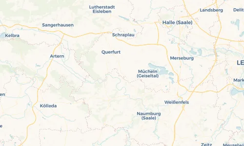 Regenradar Vorschaubild - Aktuelle Niederschläge in Steigra und Umgebung