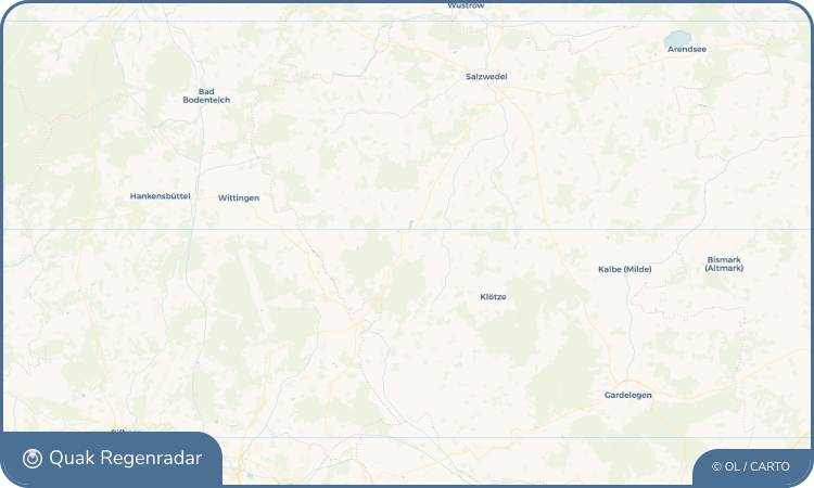 Quak Regenradar-Widget Tangeln