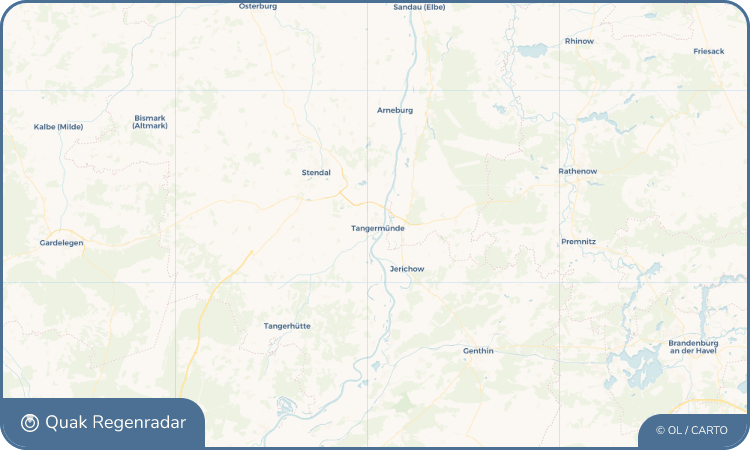 Quak Regenradar-Widget Tangermünde