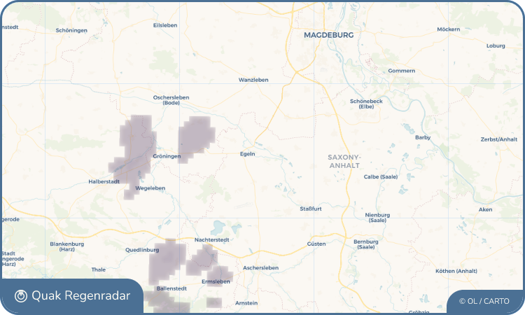 Quak Regenradar-Widget Tarthun