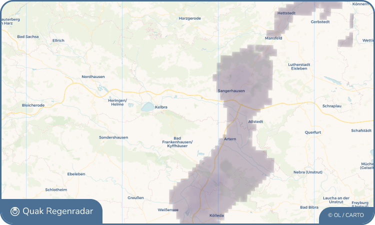 Quak Regenradar-Widget Tilleda (Kyffhäuser)