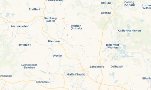 Regenradar Vorschaubild - Aktuelle Niederschläge in Trebbichau an der Fuhne und Umgebung