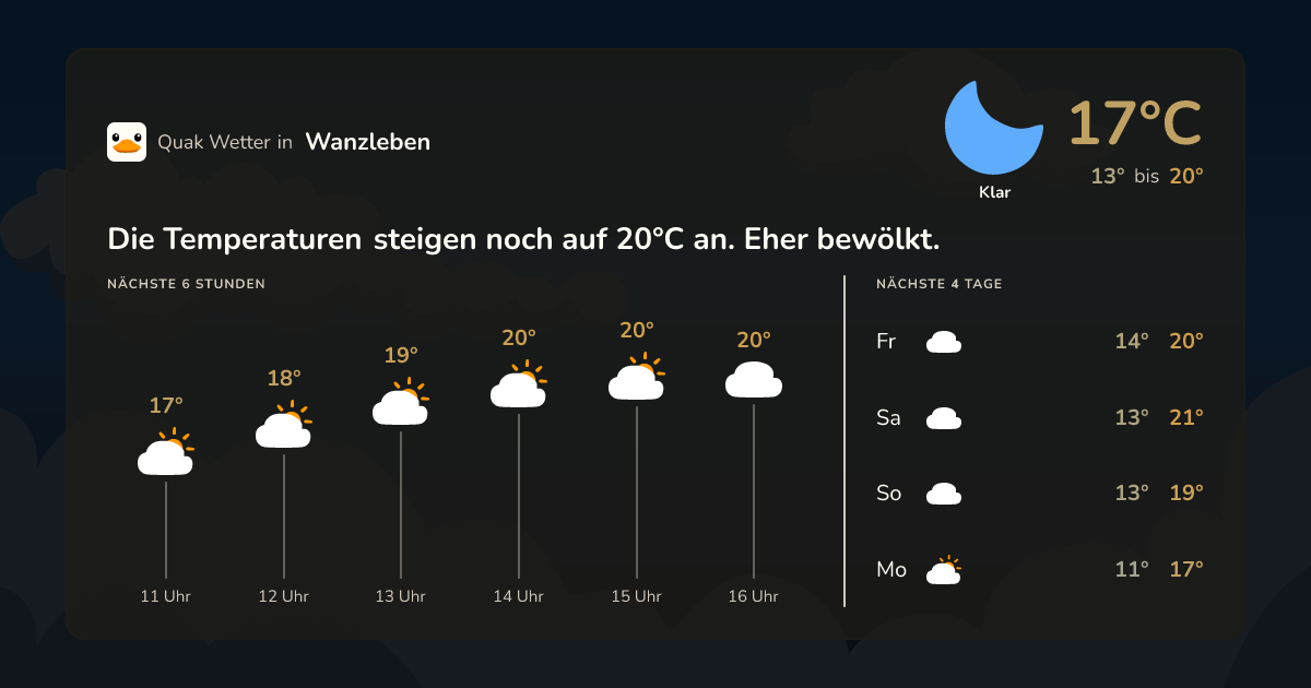 Quak Wetter-Widget Wanzleben