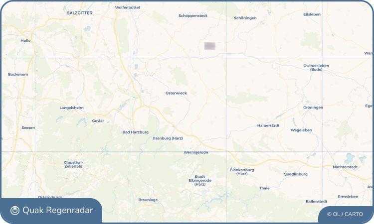 Quak Regenradar-Widget Wasserleben