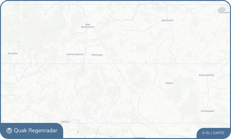 Regenradar-Widget für Zasenbeck
