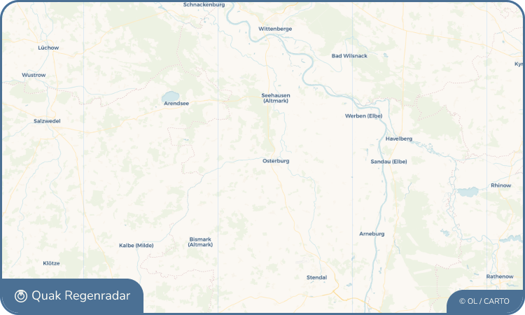 Quak Regenradar-Widget Zedau