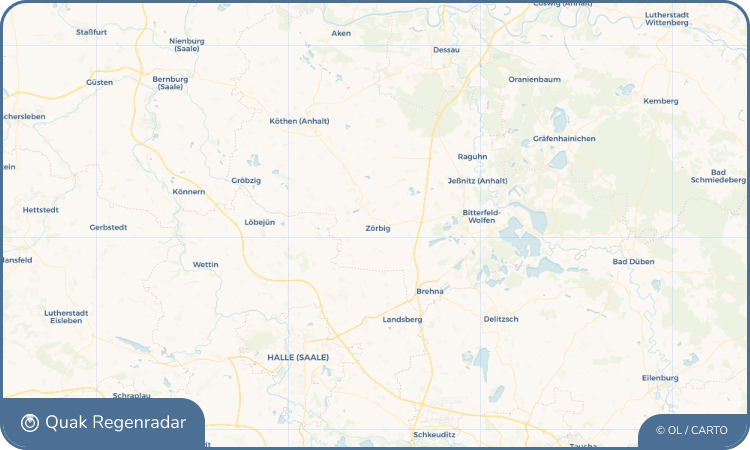 Quak Regenradar-Widget Zörbig