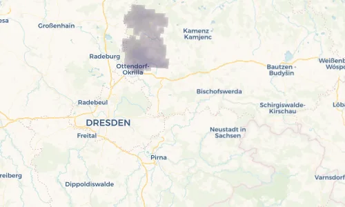 Regenradar Vorschaubild - Aktuelle Niederschläge in Arnsdorf und Umgebung