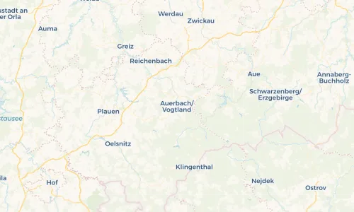 Regenradar Vorschaubild - Aktuelle Niederschläge in Auerbach/Vogtland und Umgebung