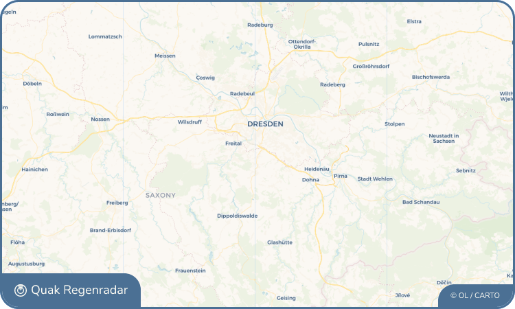Regenradar-Widget für Bannewitz
