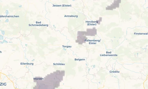 Regenradar Vorschaubild - Aktuelle Niederschläge in Beilrode und Umgebung