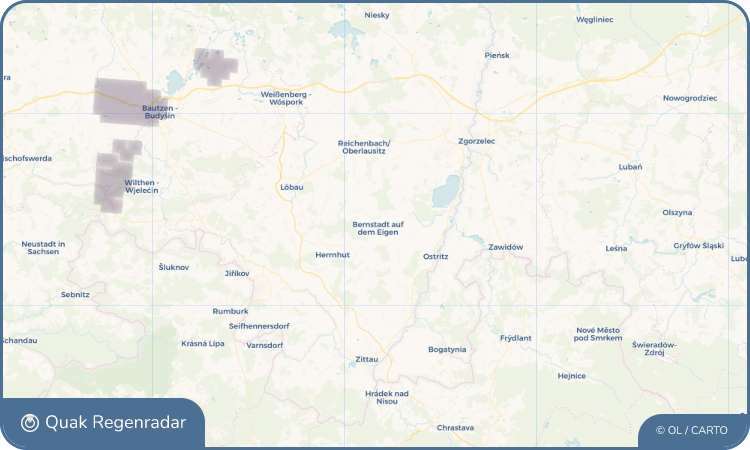 Quak Regenradar-Widget Bernstadt auf dem Eigen