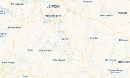 Regenradar Vorschaubild - Aktuelle Niederschläge in Borna und Umgebung