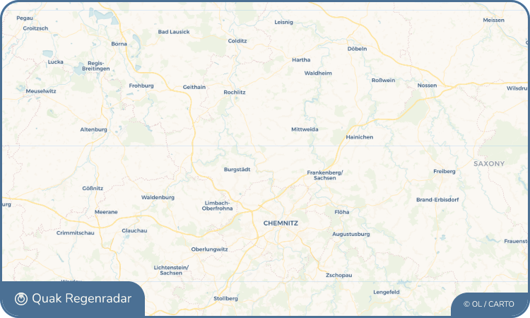 Quak Regenradar-Widget Claußnitz