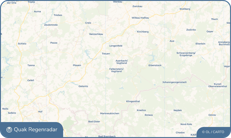 Quak Regenradar-Widget Falkenstein/Vogtland